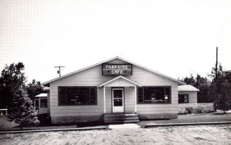 Paradise Cafe - Vintage Postcard (newer photo)
